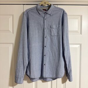 & SONS GARMENT CO Men’s Marston Classic Oxford Shirt Button Up Blue XL